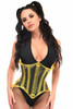 Shop Daisy Corsets Lingerie & Outerwear Corsetry-Lavish Yellow Clear Curvy UnderBust Waist Cincher Corset