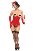 Shop Daisy Corsets Lingerie & Outerwear Corsetry-Lavish 4-Piece Sexy Red Devil Corset Costume