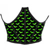 Shop Daisy Corsets Lingerie & Outerwear Corsetry-Lavish Black & Green Bats Satin Open Cup Waist Cincher