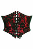 Shop Daisy Corsets Lingerie & Outerwear Corsetry-Lavish Red With Black Lace Overlay Corset Belt Cincher