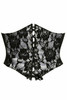Shop Daisy Corsets Lingerie & Outerwear Corsetry-Lavish White With Black Lace Overlay Corset Belt Cincher