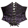 Shop Daisy Corsets Lingerie & Outerwear Corsetry-Lavish Black/Purple Brocade Corset Belt Cincher
