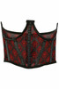 Shop Daisy Corsets Lingerie & Outerwear Corsetry-Lavish Black & Red Skull Mesh Open Cup Waist Cincher