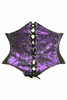 Shop Daisy Corsets Lingerie & Outerwear Corsetry-Lavish Purple Embroidered Corset Belt Cincher