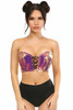 Shop Daisy Corsets Lingerie & Outerwear Corsetry-Lavish Rainbow Gold Holo Lace-Up Bustier Top