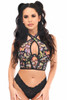 Shop Daisy Corsets Lingerie & Outerwear Corsetry-Lavish Multi Butterflies Mesh UnderWire Cincher With Built In Halter Top