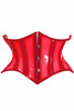 Shop Daisy Corsets Lingerie & Outerwear Corsetry-Lavish Clear Red Curvy Cut Mini Cincher Corset