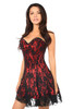 Shop Daisy Corsets Lingerie & Outerwear Corsetry-Lavish Red Lace Corset Dress