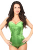 Shop Daisy Corsets Lingerie & Outerwear Corsetry-Lavish Green Satin Corset Romper