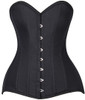 Shop Daisy Corsets Lingerie & Outerwear Corsetry-Lavish Curvy Cut Black Cotton OverBust Corset