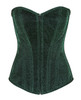 Shop Daisy Corsets Lingerie & Outerwear Corsetry-Lavish Green Glitter Front Zipper Corset