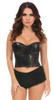 Shop Daisy Corsets Lingerie & Outerwear Corsetry-Lavish Faux Leather UnderWire Bustier