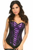Shop Daisy Corsets Lingerie & Outerwear Corsetry-Lavish Purple Lace-Up OverBust Corset With Black Lace