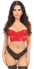 Shop Daisy Corsets Lingerie & Outerwear Corsetry-Lavish Red Patent PVC UnderWire Short Bustier