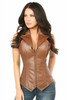 Shop Daisy Corsets Lingerie & Outerwear Corsetry-Top Drawer Faux Leather Steel Boned Corset
