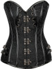 Shop Daisy Corsets Lingerie & Outerwear Corsetry-Top Drawer Brocade & Faux Leather Steel Boned Corset