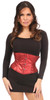 Shop Daisy Corsets Lingerie & Outerwear Corsetry-Top Drawer Cherry Bomb Glitter Steel Boned Mini Cincher