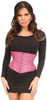 Shop Daisy Corsets Lingerie & Outerwear Corsetry-Top Drawer Fierce Fuchsia Glitter Steel Boned Mini Cincher