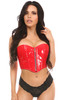 Shop Daisy Corsets Lingerie & Outerwear Corsetry-Top Drawer Red Patent Bustier Top With Zipper