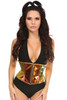 Shop Daisy Corsets Lingerie & Outerwear Corsetry-Top Drawer Sunset Holo Steel Boned Mini Cincher