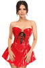 Shop Daisy Corsets Lingerie & Outerwear Corsetry-Top Drawer Red Patent Steel Boned Corseted Dress