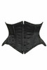 Shop Daisy Corsets Lingerie & Outerwear Corsetry-Top Drawer Black Satin Double Steel Boned Curvy Cut Waist Cincher
