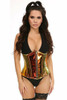 Shop Daisy Corsets Lingerie & Outerwear Corsetry-Top Drawer Sunset Holo Steel Boned UnderBust Corset