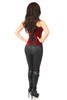 Shop Daisy Corsets Lingerie & Outerwear Corsetry-Top Drawer Steel Boned Red Velvet UnderBust Corset With Buckling