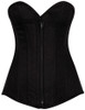 Shop Daisy Corsets Lingerie & Outerwear Corsetry-Top Drawer Black Cotton OverBust Steel Boned Corset