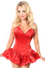 Shop Daisy Corsets Lingerie & Outerwear Corsetry-Top Drawer Red Satin Steel Boned Corset Dress