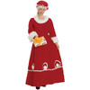 Women's Long Velvet Mrs. Klaus Dress Adult Costume