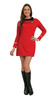 Women's Deluxe Red Star Trek Dress Adult Costume