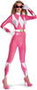 Women's Sassy Pink Power Ranger Bodysuit-Mighty Morphin Adult Costume