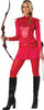 Women's Red Warrior Huntress Adult Costume
