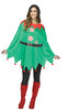 Women's Elf Poncho Adult Costume