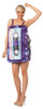 Women's Mix Tape Dress Adult Costume