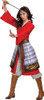 Women's Mulan Hero Red Dress Deluxe Adult Costume