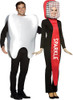 Unisex Tooth And Tooth Brush Couples Adult Costume