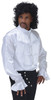 Men's White Goth Shirt Adult Costume
