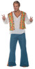 Men's Flower Hippie Vest Adult Costume