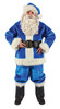 Men's Santa Suit Blue Plush Adult Costume