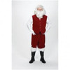 Men's Santa Velvet Vest With Buttons Adult Costume