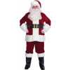 Men's Santa Suit 10-Piece Velveteen Adult Costume