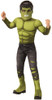 Boy's Hulk Deluxe-Avengers 4 Child Costume