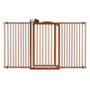 Tall One-Touch Gate II Wide in Brown