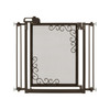 One-Touch Metal Mesh Pet Gate in Antique Bronze