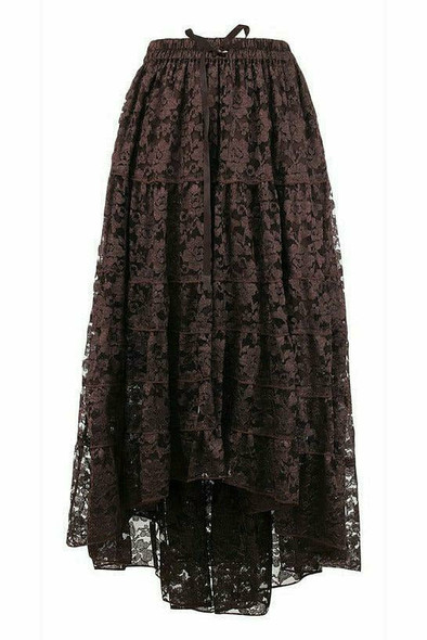 Shop Daisy Corsets Lingerie & Outerwear Corsetry-Brown Lace Skirt