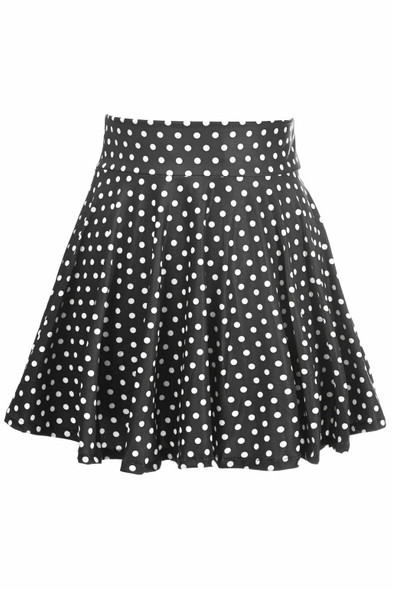 Shop Daisy Corsets Lingerie & Outerwear Corsetry-Polka Dot Stretch Lycra Skirt