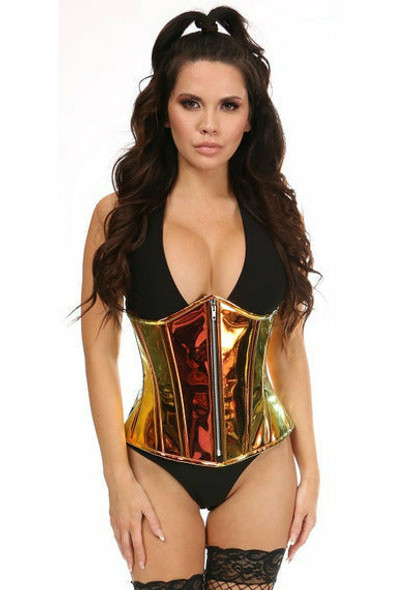 Shop Daisy Corsets Lingerie & Outerwear Corsetry-Top Drawer Sunset Holo Steel Boned UnderBust Corset