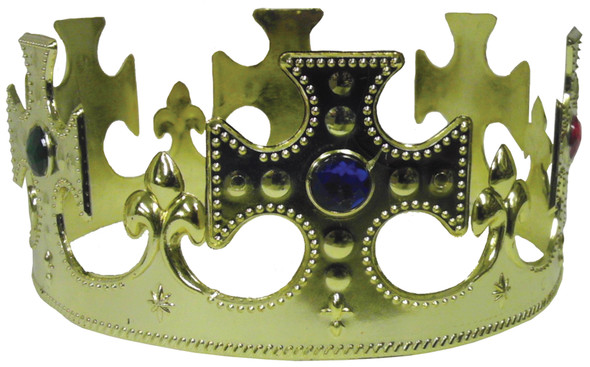 Plastic Jeweled Crown Adult